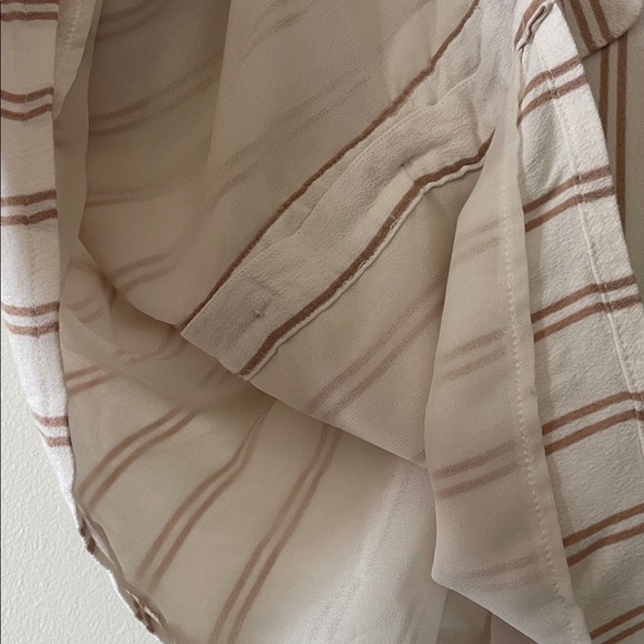 Privacy Please Ruffle Stripe Blouse-Small - Picture 6 of 11